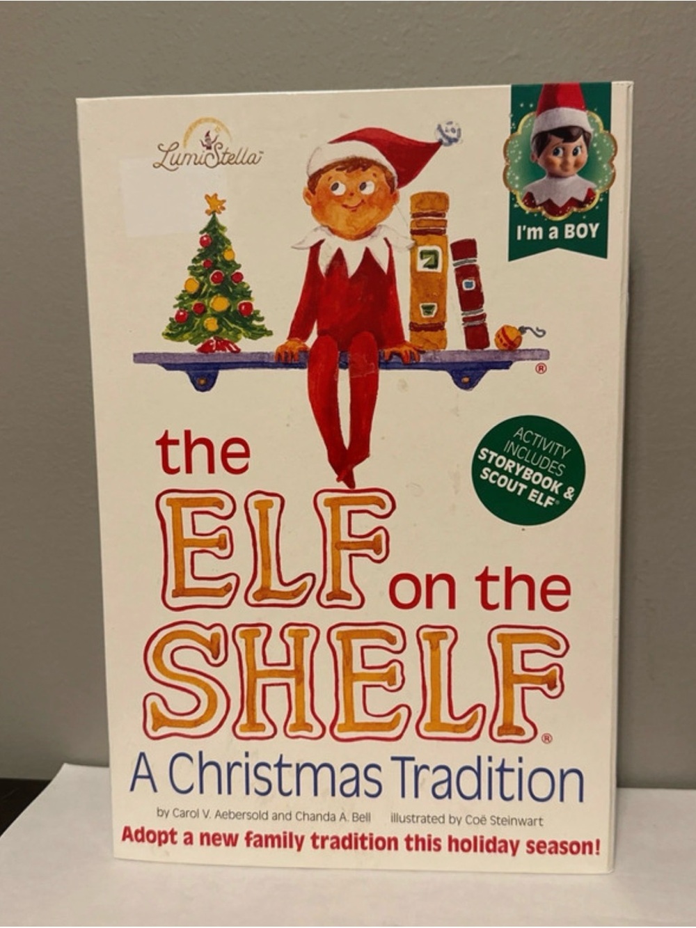 NEW Elf on the Shelf Blue Eyed Boy Holiday Book